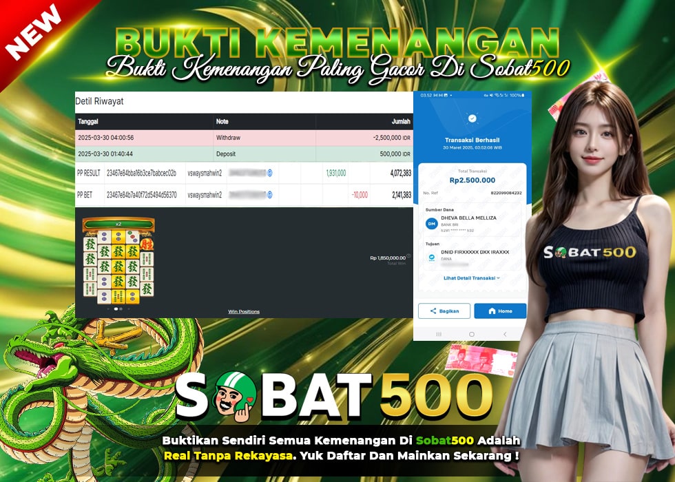 BUKTI JACKPOT SLOT MAHJONG WINS 2 TERPERCAYA DI INDONESIA TGL 30-03-2025