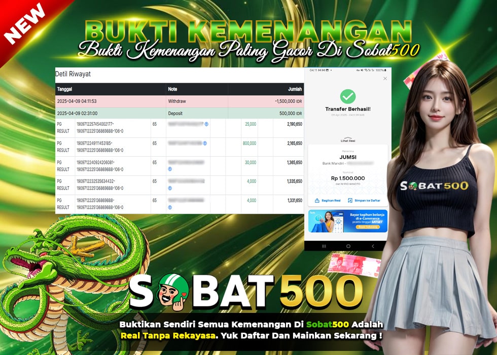 BUKTI JACKPOT SLOT MAHJONG WAYS TERPERCAYA DI INDONESIA TGL 09-04-2025