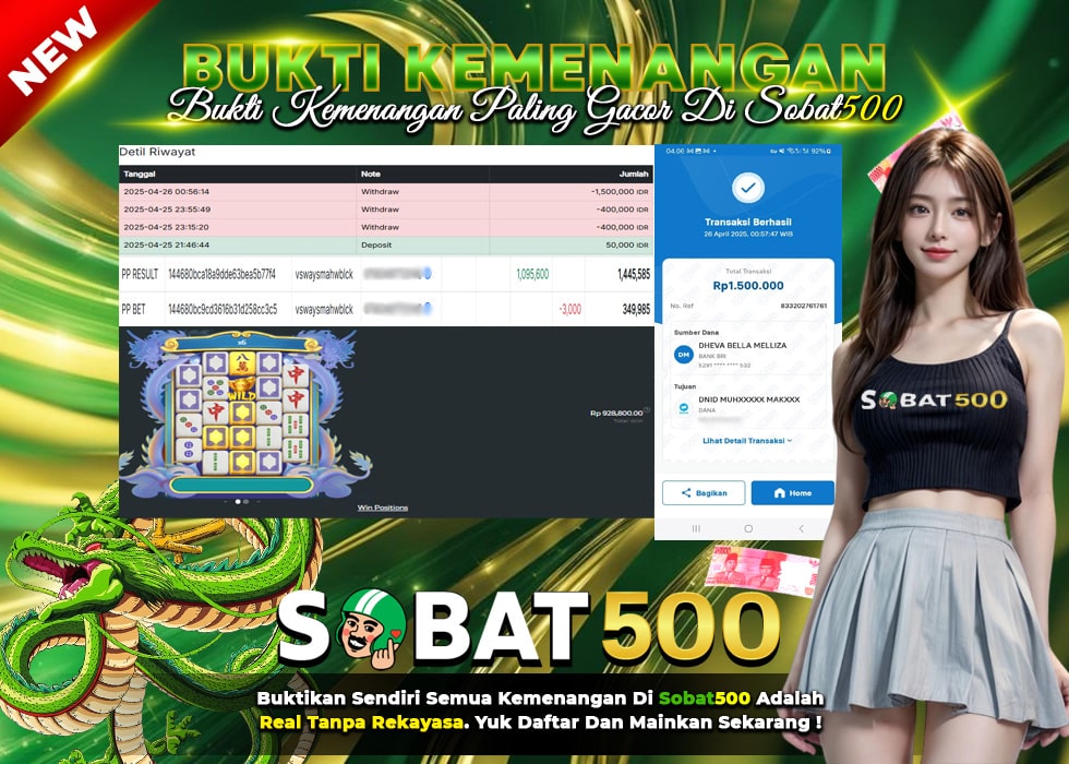 BUKTI JACKPOT SLOT MAHJONG WINS 3 TERPERCAYA DI INDONESIA TGL 26-04-2025