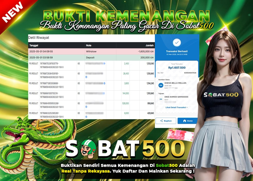 BUKTI JACKPOT SLOT MAHJONG WAYS TERPERCAYA DI INDONESIA TGL 01-05-2025