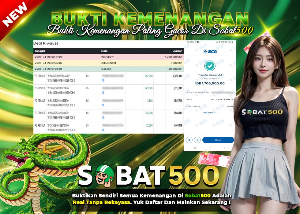 BUKTI JACKPOT SLOT MAHJONG WAYS TERPERCAYA DI INDONESIA TGL 26-04-2025