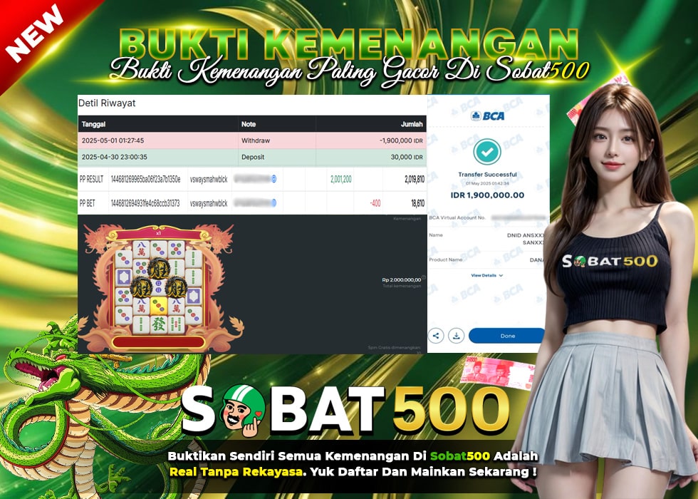 BUKTI JACKPOT SLOT MAHJONG WINS 3 TERPERCAYA DI INDONESIA TGL 01-05-2025