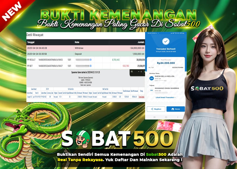 BUKTI JACKPOT SPACEMAN TERPERCAYA DI INDONESIA TGL 24-04-2025
