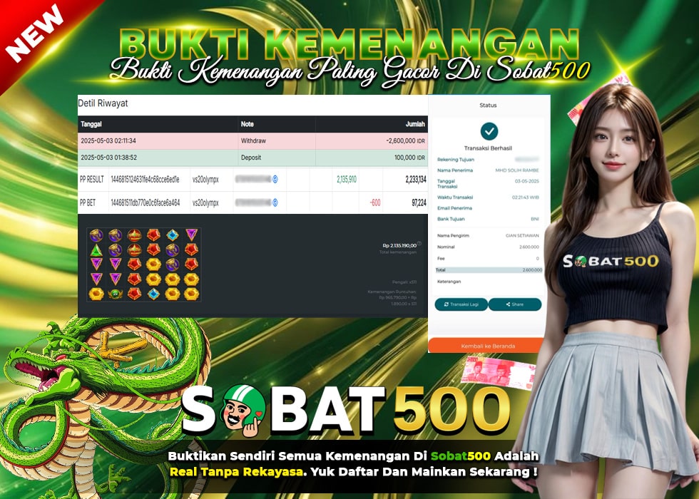 BUKTI JACKPOT SLOT GATES OF OLYMPUS 1000 TERPERCAYA DI INDONESIA TGL 03-05-2025