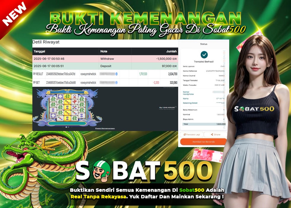 BUKTI JACKPOT SLOT MAHJONG WINS 3 TERPERCAYA DI INDONESIA TGL 17-06-2025