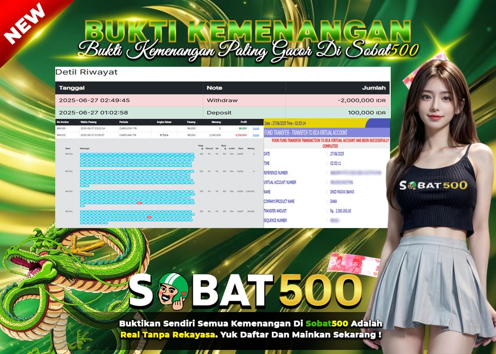 BUKTI JACKPOT TOGEL CAROLINADAY TERPERCAYA DI INDONESIA TGL 27-06-2025