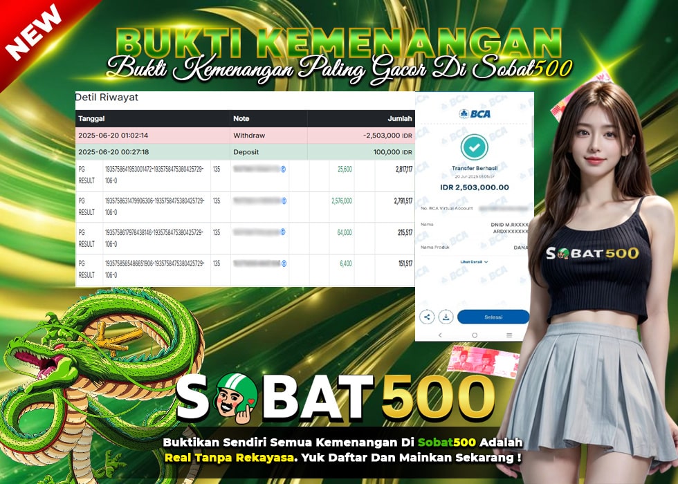 BUKTI JACKPOT SLOT WILD BOUNTY SHOWDOWN TERPERCAYA DI INDONESIA TGL 20-06-2025