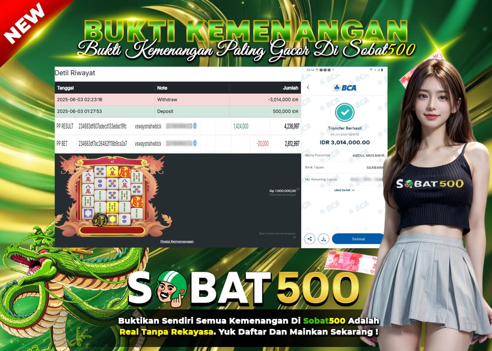 BUKTI JACKPOT SLOT MAHJONG WINS 3 TERPERCAYA DI INDONESIA TGL 02-06-2025
