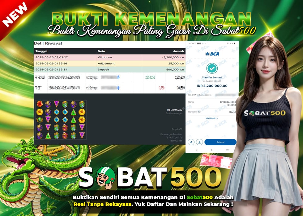 BUKTI JACKPOT SLOT GATES OF OLYMPUS 1000 TERPERCAYA DI INDONESIA TGL 26-06-2025