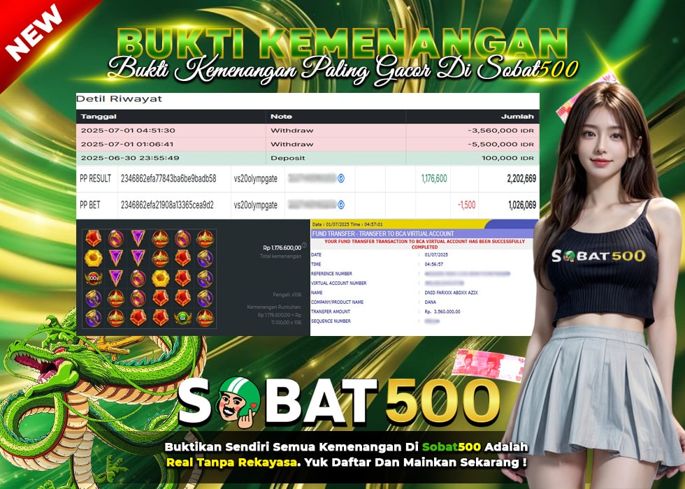BUKTI JACKPOT SLOT GATES OF OLYMPUS 1000 TERPERCAYA DI INDONESIA TGL 01-07-2025