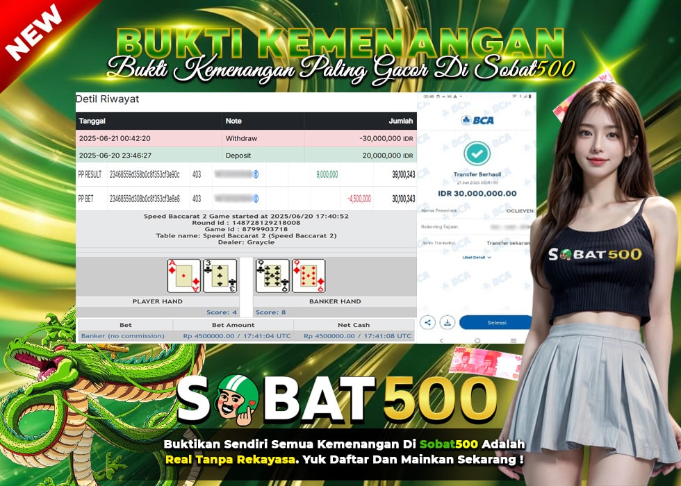 BUKTI JACKPOT SLOT SPEED BACCARAT 2 TERPERCAYA DI INDONESIA TGL 21-06-2025