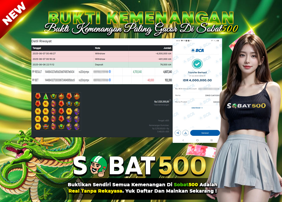 BUKTI JACKPOT SLOT GATES OF OLYMPUS 1000 TERPERCAYA DI INDONESIA TGL 07-06-2025