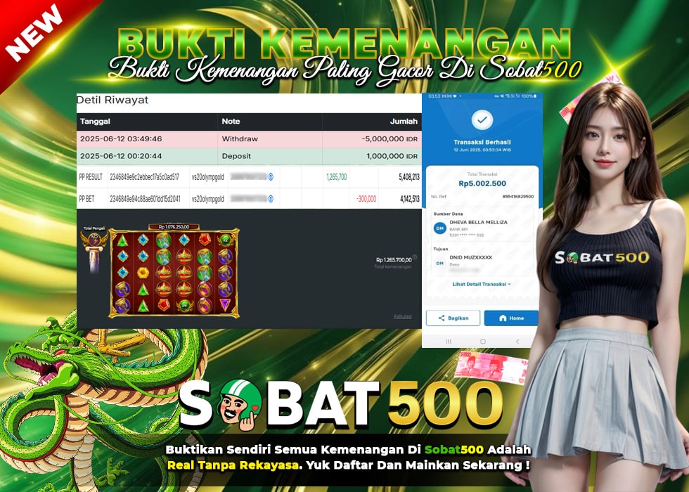 BUKTI JACKPOT SLOT GATES OF OLYMPUS SUPER SCATTER TERPERCAYA DI INDONESIA TGL 12-06-2025