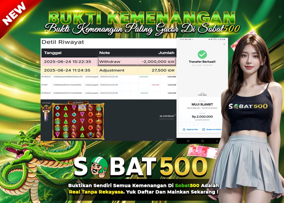 BUKTI JACKPOT SLOT GATES OF OLYMPUS 1000 TERPERCAYA DI INDONESIA TGL 24-06-2025