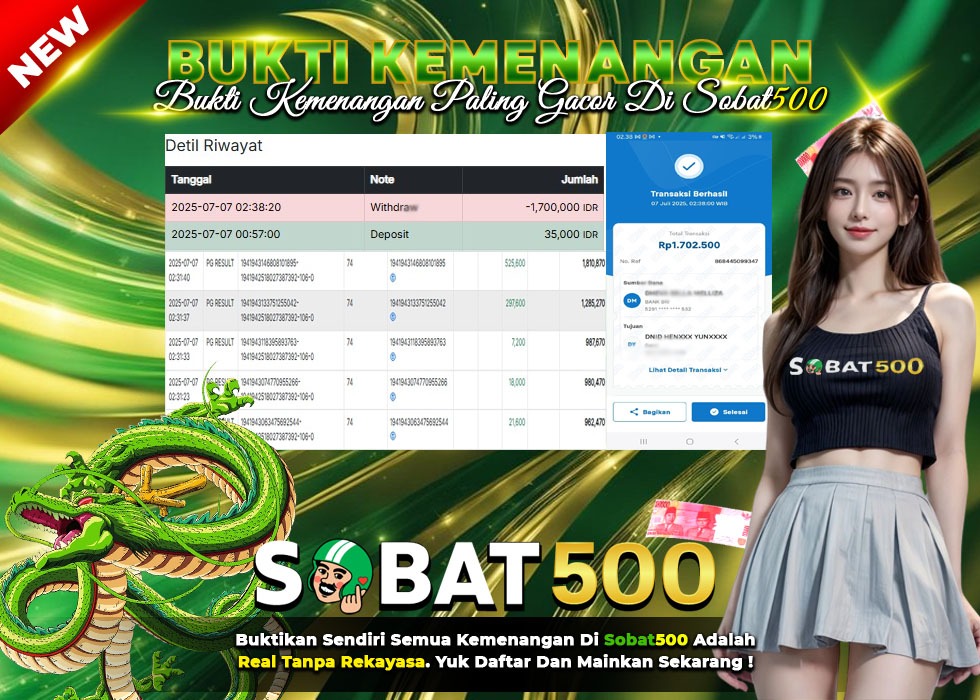 BUKTI JACKPOT SLOT MAHJONG WAYS TERPERCAYA DI INDONESIA TGL 07-07-2025