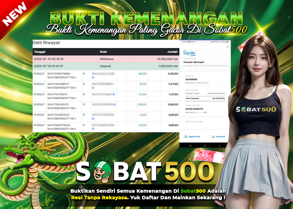 BUKTI JACKPOT SLOT MAHJONG WAYS 2 TERPERCAYA DI INDONESIA TGL 14-07-2025