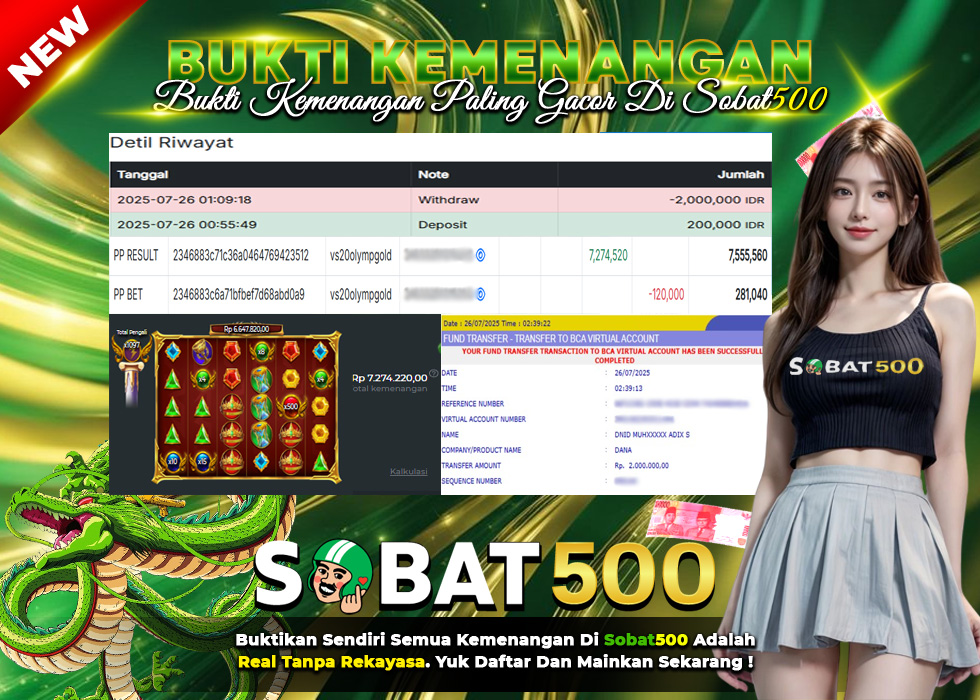 BUKTI JACKPOT SLOT GATES OF OLYMPUS SUPER SCATTER TERPERCAYA DI INDONESIA TGL 26-07-2025