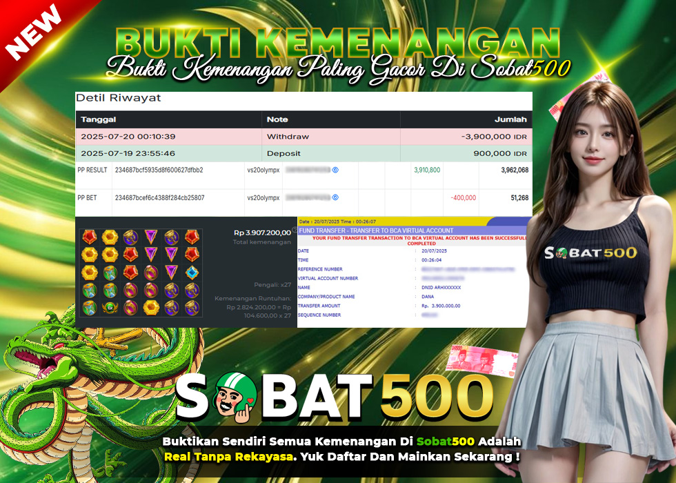 BUKTI JACKPOT SLOT GATES OF OLYMPUS 1000 TERPERCAYA DI INDONESIA TGL 20-07-2025