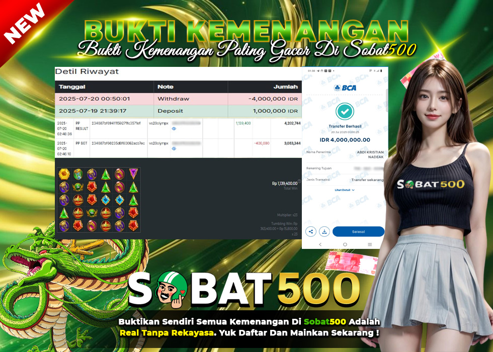 BUKTI JACKPOT SLOT GATES OF OLYMPUS 1000 TERPERCAYA DI INDONESIA TGL 20-07-2025