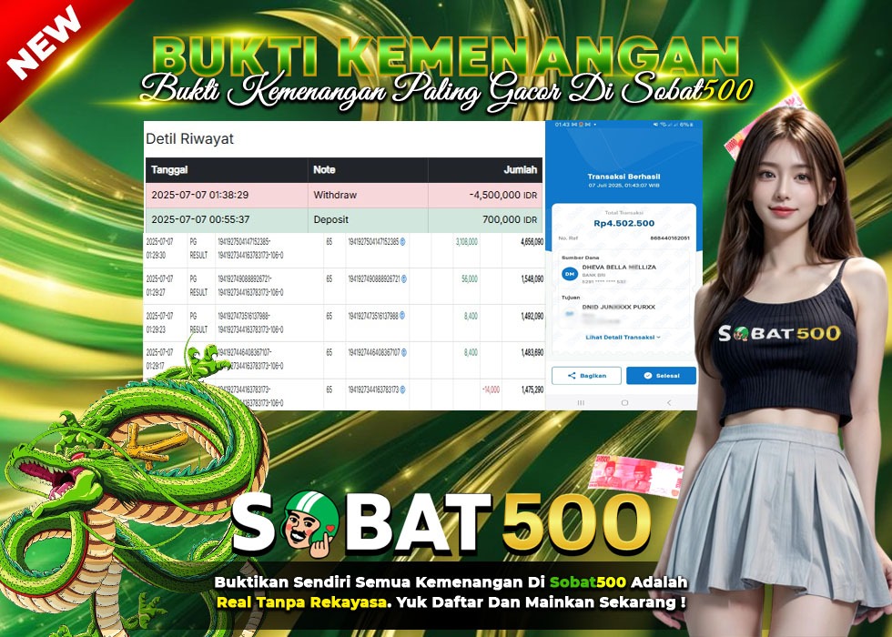 BUKTI JACKPOT SLOT MAHJONG WAYS TERPERCAYA DI INDONESIA TGL 07-07-2025