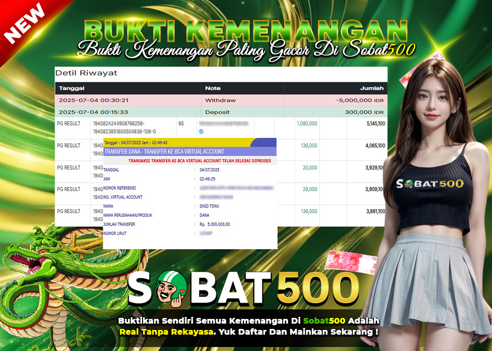 BUKTI JACKPOT SLOT MAHJONG WAYS TERPERCAYA DI INDONESIA TGL 04-07-2025