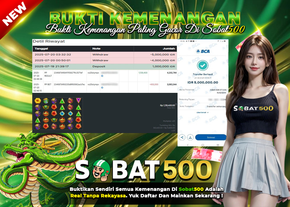 BUKTI JACKPOT SLOT GATES OF OLYMPUS 1000 TERPERCAYA DI INDONESIA TGL 20-07-2025